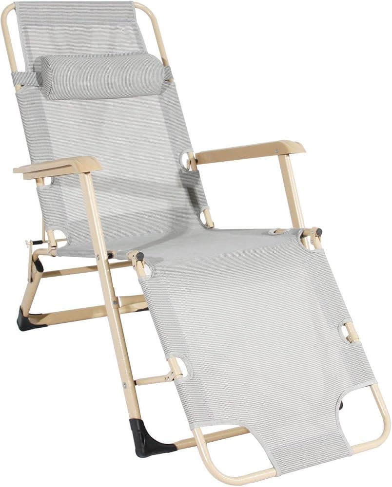 Chaise longue pliante portable : fini le mal de dos grâce au dossier inclinable