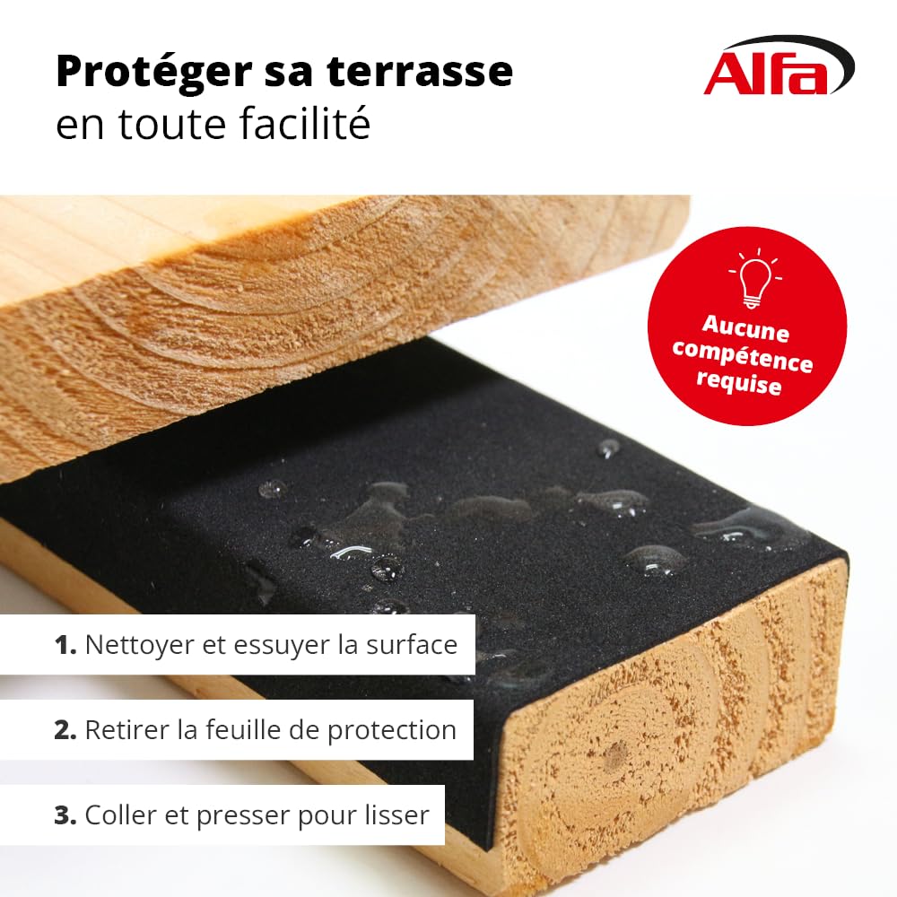 Bande de protection lambourde Alfa 708 80 mm x 20 m caoutchouc EPDM