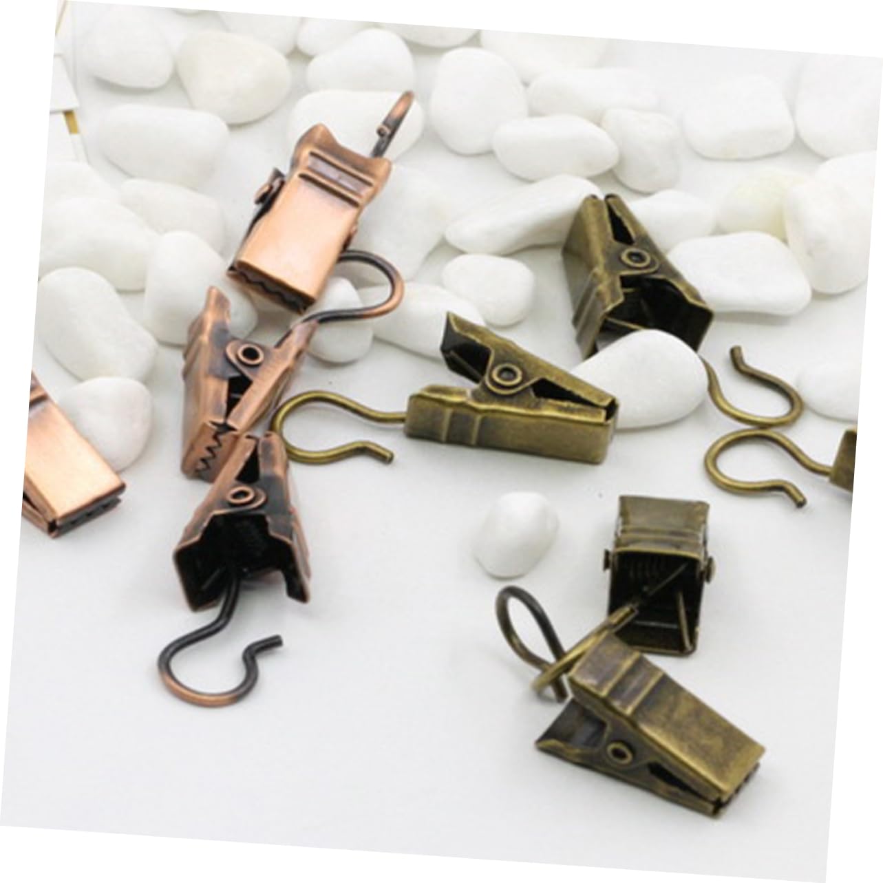 Ciieeo 180pièces Clips Acier Inoxydable pour Rideaux Métalliques Multi-Usage Accessoires De Décoration pour Photos Et Couleur Aléatoire