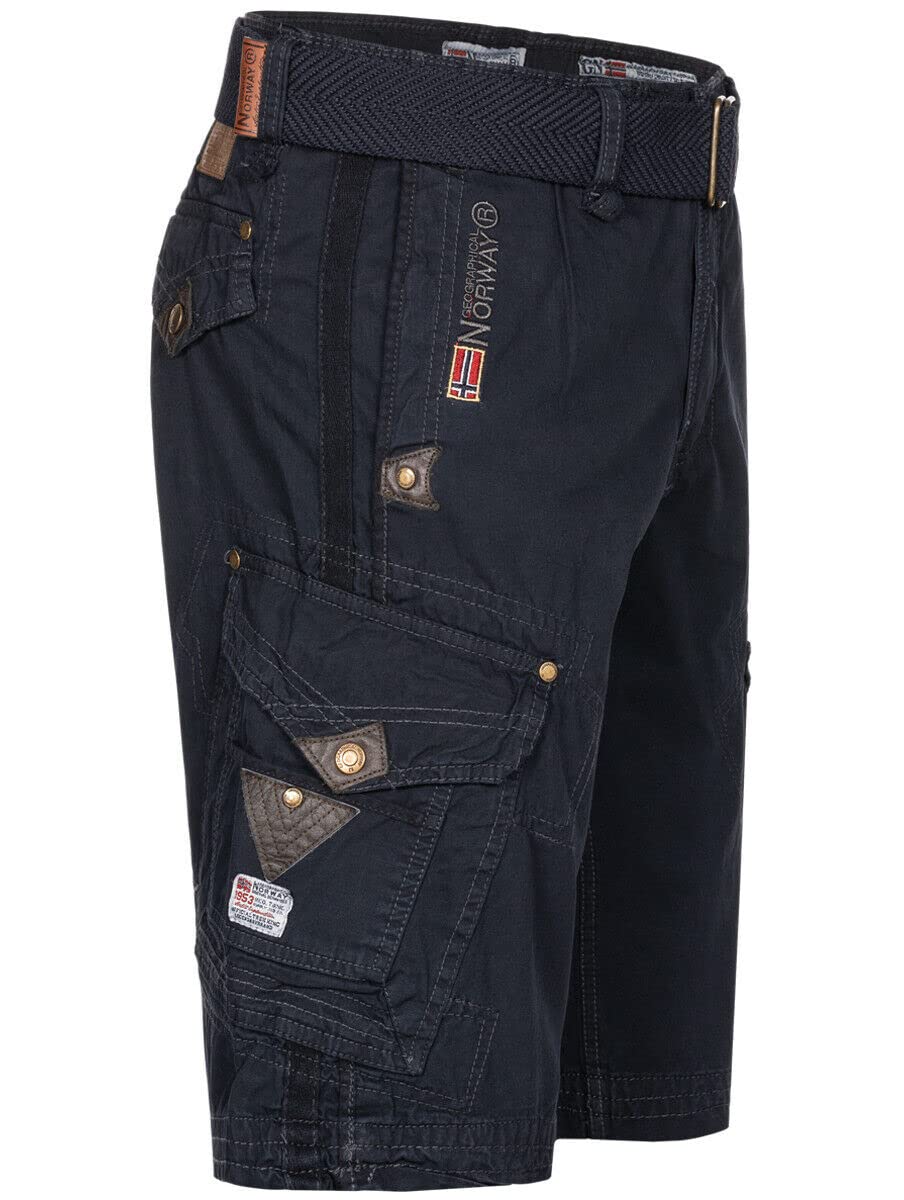 Geographical Norway Men's Marine Bermuda Shorts Peanut Navy-Size Xl