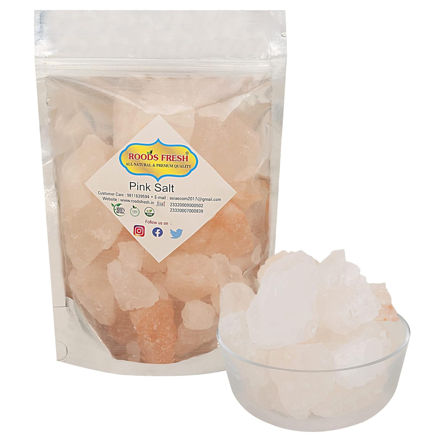 Roods Fresh Rock Salt | Sendha Namak Whole Crystal | Lahori Namak Chunks 400 Gm - Image 4 thumbnail