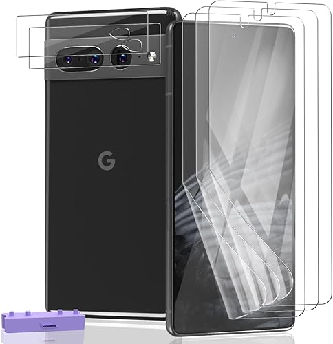 Miniatura 45 de Paquete de 3+2 protectores de pantalla para Samsung Galaxy S25 Ultra Flexible TPU Film (no vidrio) con protector de lente de cámara de vidrio