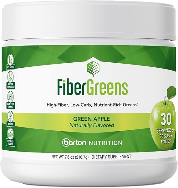 Barton Nutrition Green Apple Fiber Greens LowCarb