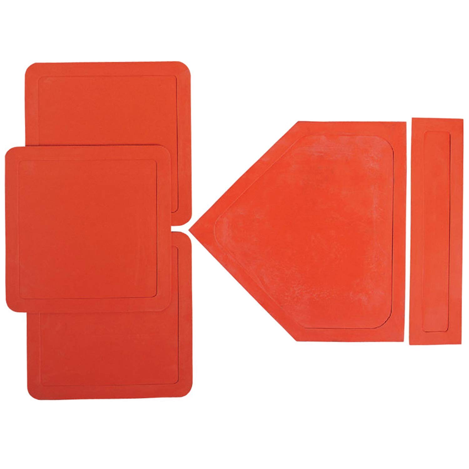 Newitts Baseball Rubber Bases [Set of 5] • Weather resistant