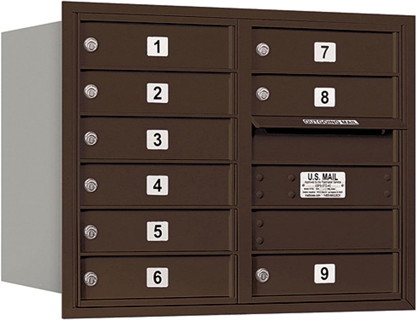 Salsbury Industries 3706D-09ZRU 4C Horizontal Mailbox, Bronze