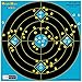 25 Pack - 12" X 12" Bullseye Target - Instant Bright Blast Reactive Shooting Target