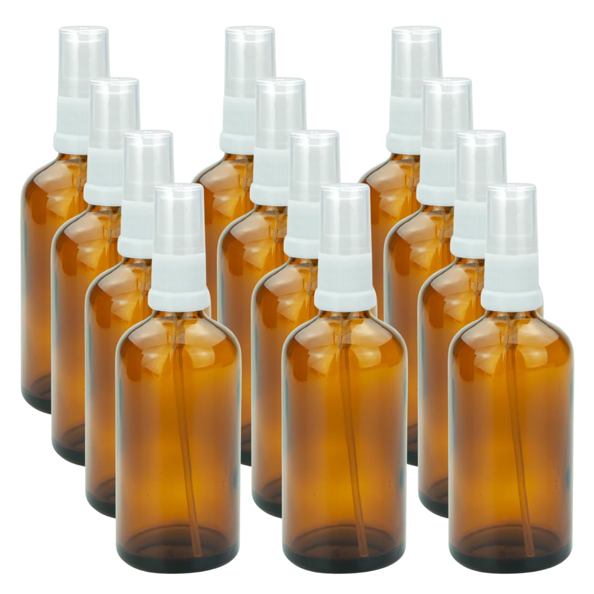 Bouteille en verre 100 ml marron pour créer vos sprays d'ambiance et lotions naturelles