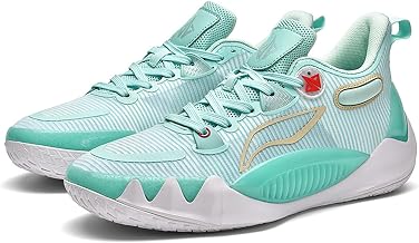 Men's Stylish Mid-Cut Non-Slip Cushioning Lace-Up Breathable Basketball Shoes with Round Toe and Thick Sole Mesh Sneakers Suitable for Fitness Running and Campus Training