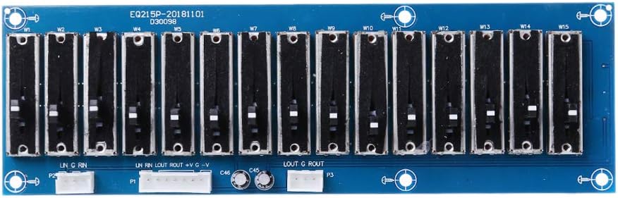 EQ Equalizer Board Stereo Dual Channel Adjustable Tone Boards Preamp Front Panel for Amplifier