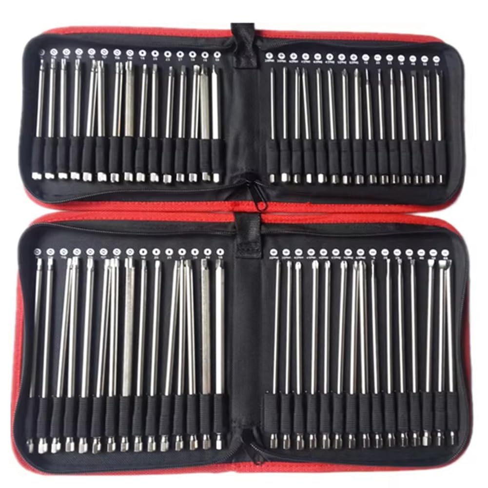 Bosiyrggrl 30Pcs Set 150mm S2 Steel Magnetic Screwdriver Bits 1/4 Inch Hex Shank Power Tools Slotted Square Torx