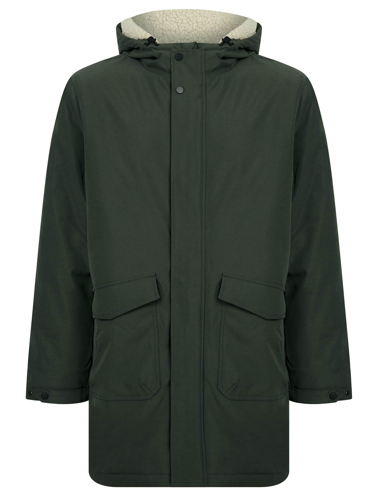 Tokyo Laundry Men's Tameron - Khaki 'Tameron' Hooded Borg Fleece Lined Parka Coat
