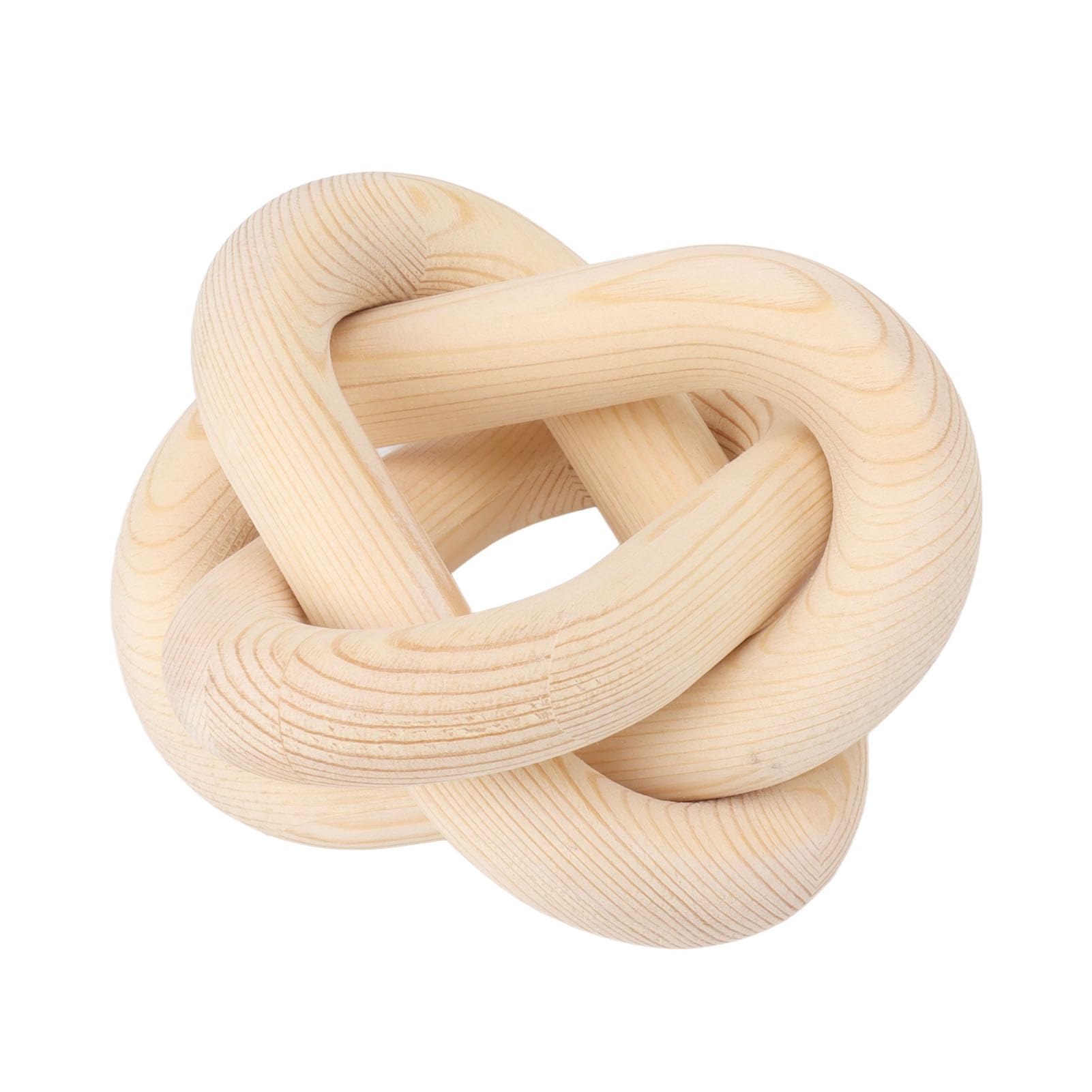 Wood Link, Elegant 3 Link Safe Wooden Chain Easy To Match for Living Room (Log Color)