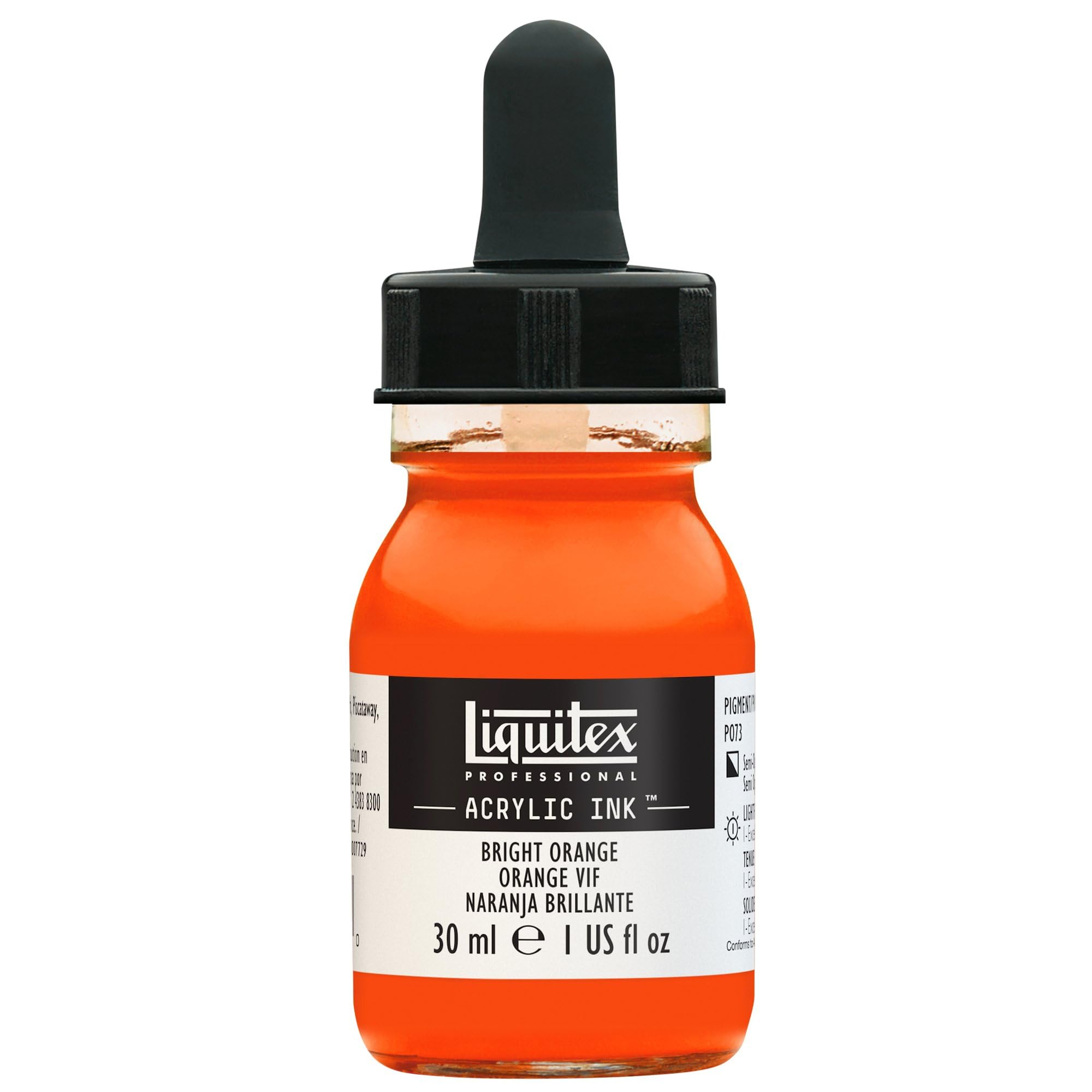 Liquitex Professional Acrylic Ink, 1-oz (30ml) Jar, Bright Orange
