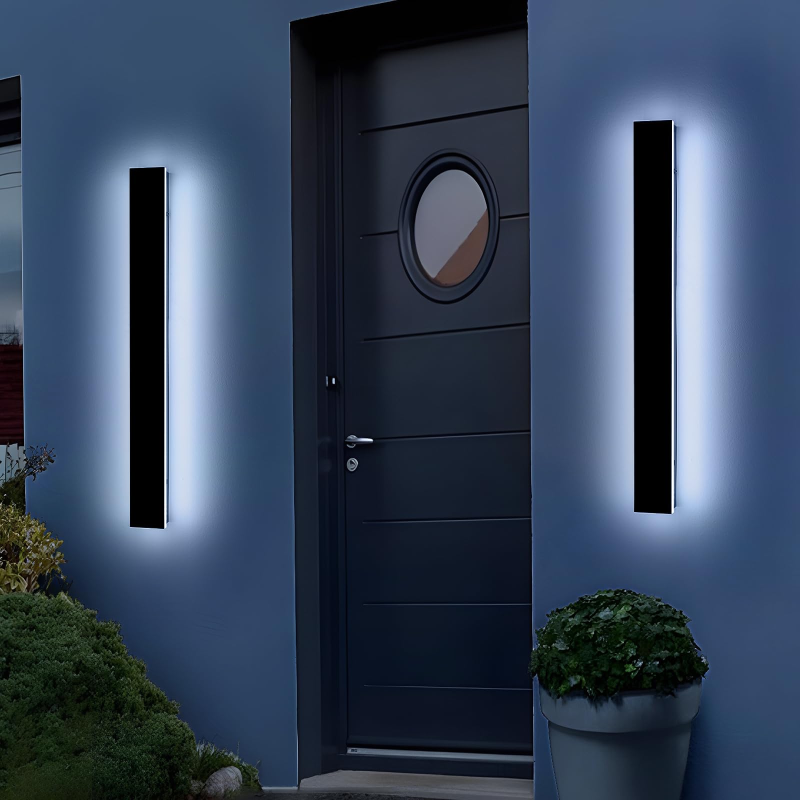 2 Pack 39.3inch Exterior Wall Light, 36W, IP65 Waterproof, 6000K