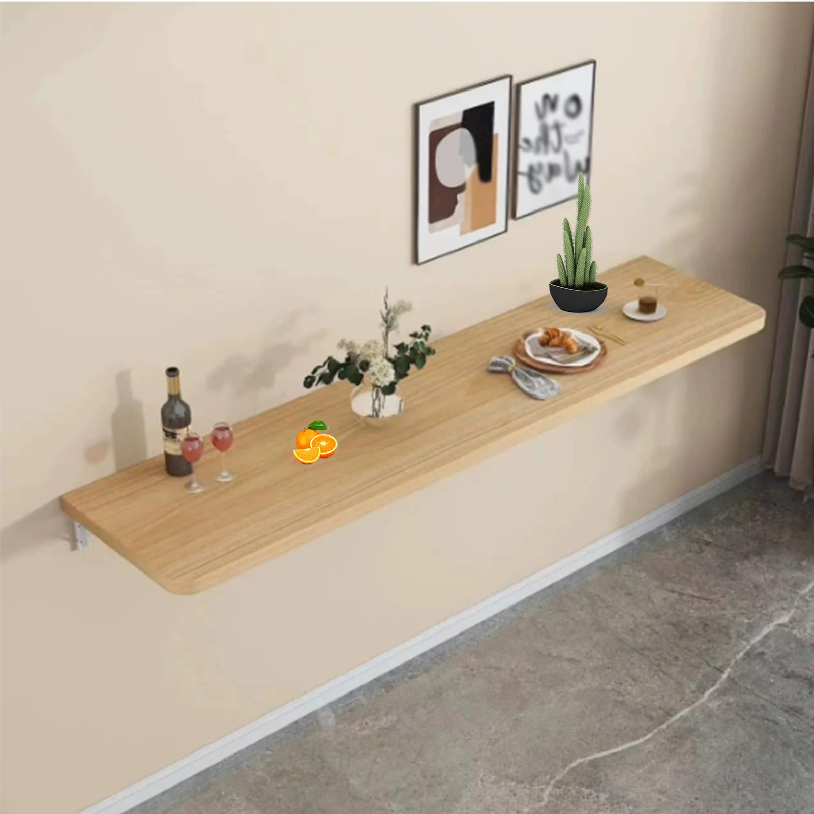 Tavolo pieghevole da parete resistente, banco da lavoro pieghevole per garage, ufficio e casa, salvaspazio, opzioni di 40 cm e 60 cm, versatile tavolo da lavoro pieghevole