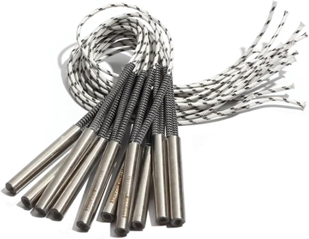 Cartridge Heaters 5PCS 12mm 50~60mm 316SUS Tubular Heating Pipe Cartridge Heater 110V/220V/380V 250W/270W/280W/300W Electric Element(110V,250W 12x52mm(DXL))