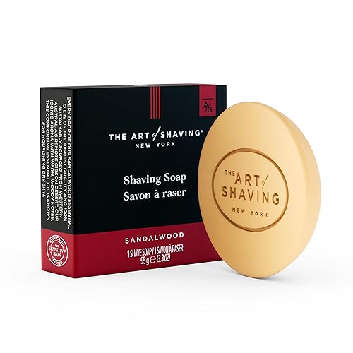 The Art of Shaving Jabón de afeitar, repuesto de jabón de afeitar para cepillo de afeitar y cuenco de afeitar, protege contra la irritación,