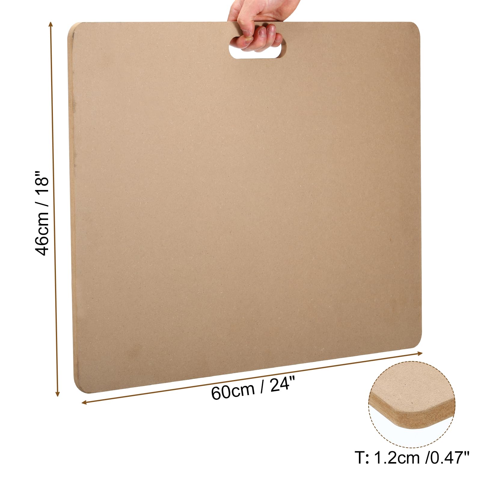 PATIKIL Wedging Board for Pottery for Pottery 18" x 24" Clay Board Portable Plaster Modeling Board with Built-in Handle for Pottery Clay Ceramics - Image 3
