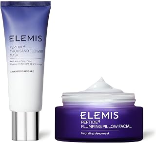 ELEMIS Peptide4 Thousand Flower Mask 75ml with Peptide4 Plumping Pillow Facial 50ml