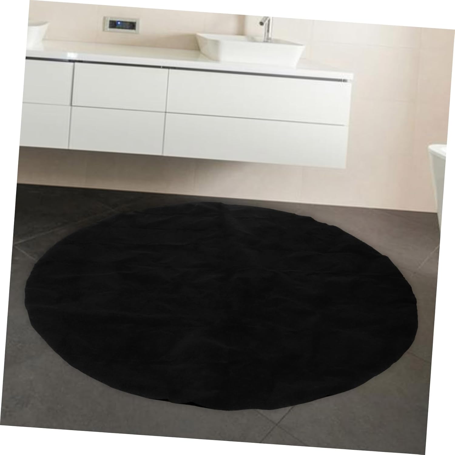 Round Grey Hot Tub Non-Slip Cushion Mat Anti-Fatigue Floor Rug for Hot Tubs Yoga and Outdoor Use Durable Absorbent Felt Pad Diameter