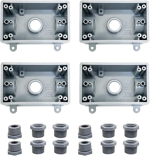 YXX-TECH Caja eléctrica de una sola banda resistente a la intemperie, 12 pulgada o 34 pulgadas, resistente a la intemperie, certificación UL, salida