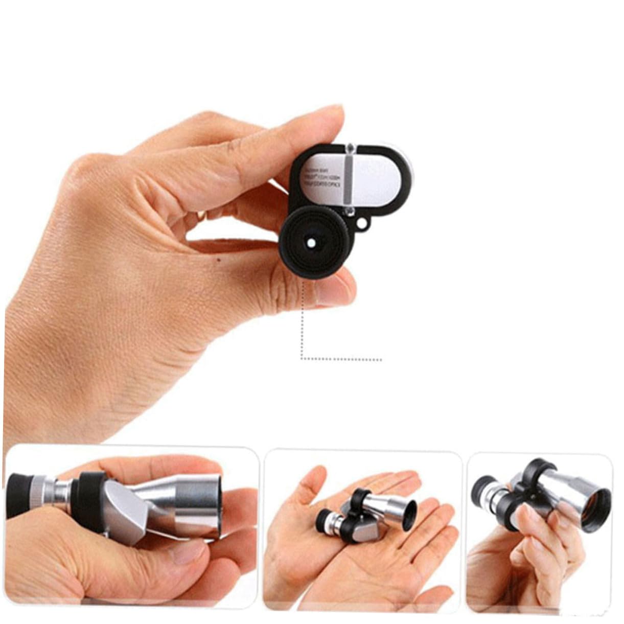 Happyyami Aluminum Alloy Adjustable Focus Telescope with Red and Film for Travel Desert Expeditions Live Sports Viewing and Scenic Enjoyment