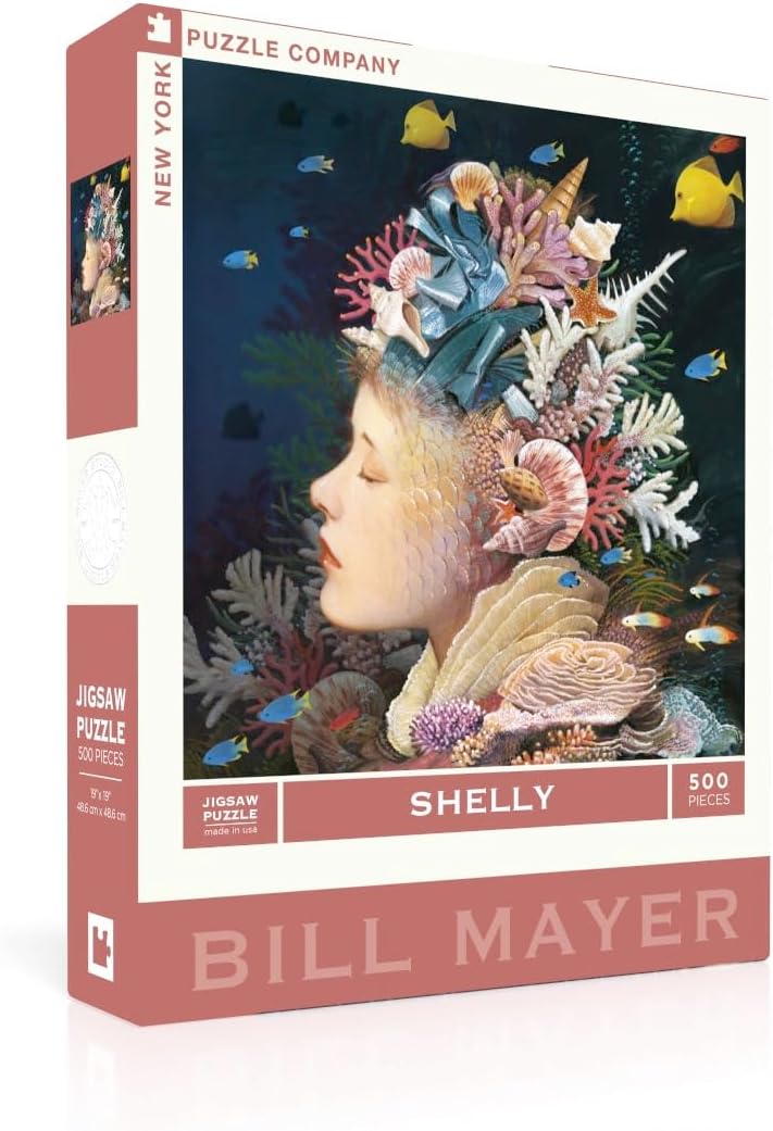 New York Puzzle Company - Bill Mayer Shelly - 500 Piece Jigsaw Puzzle for Adults by Bill Mayer