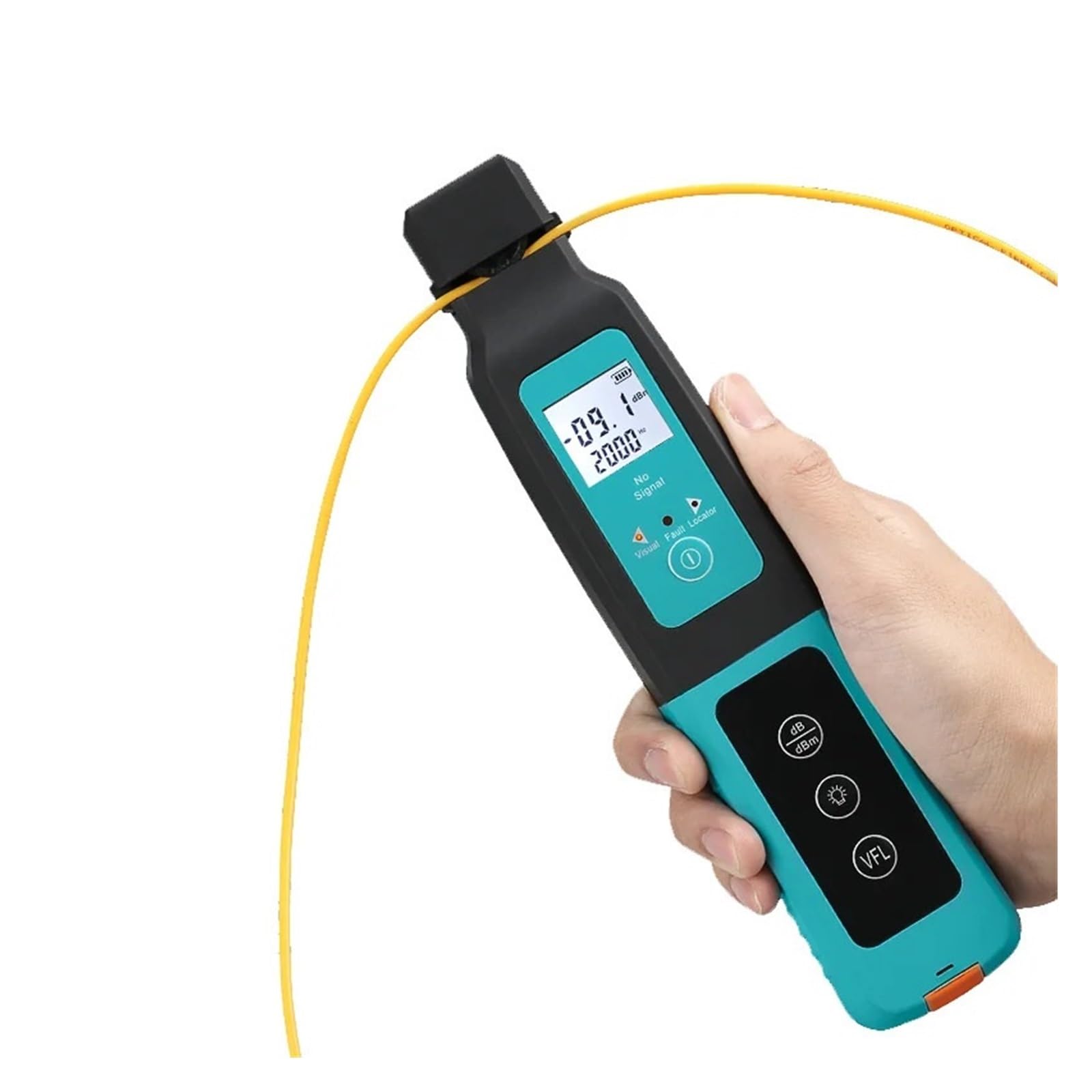 Fiber Tester, Optical Fiber Identifier with 10mw(VFL) Visual Fault Locator and LED Lights Fiber Optic Tester