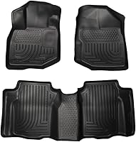 Husky Liners Weatherbeater Floor Liners for 2009-2013 Honda Fit - Custom Fit All-Weather Mats, Front & Rear Black 3-Piece Set
