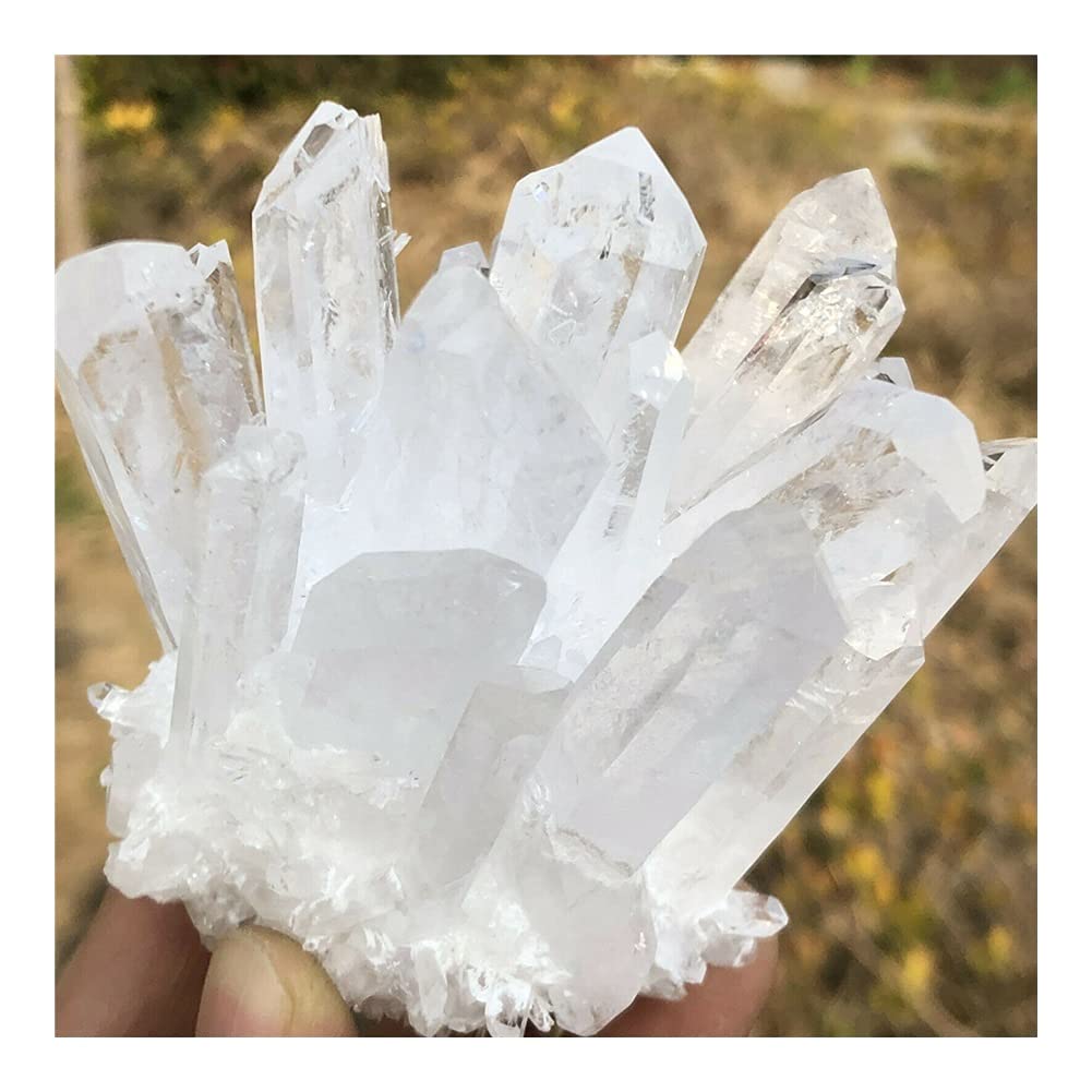 Zdrowie i gospodarstwo domowe naturalny rzadki biały kwarc kryształ klaster próbka mineralna (rozmiar: 260-300 g)