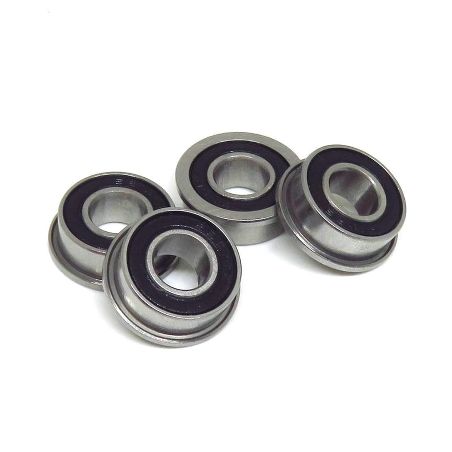 5Pcs F625RS Flange Bearing 5x16x5mm Deep Groove Ball Bearing F625 2RS 5 * 16 * 5 VORON Mobius 2/3 3D Printer Flanged Bearing(F625-ZZ 5x16x5)