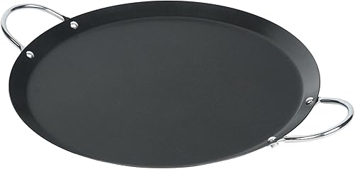 Restaurantware-Met Lux 11.06 Inch Round Griddles With Double Handles, 10 No-Stic