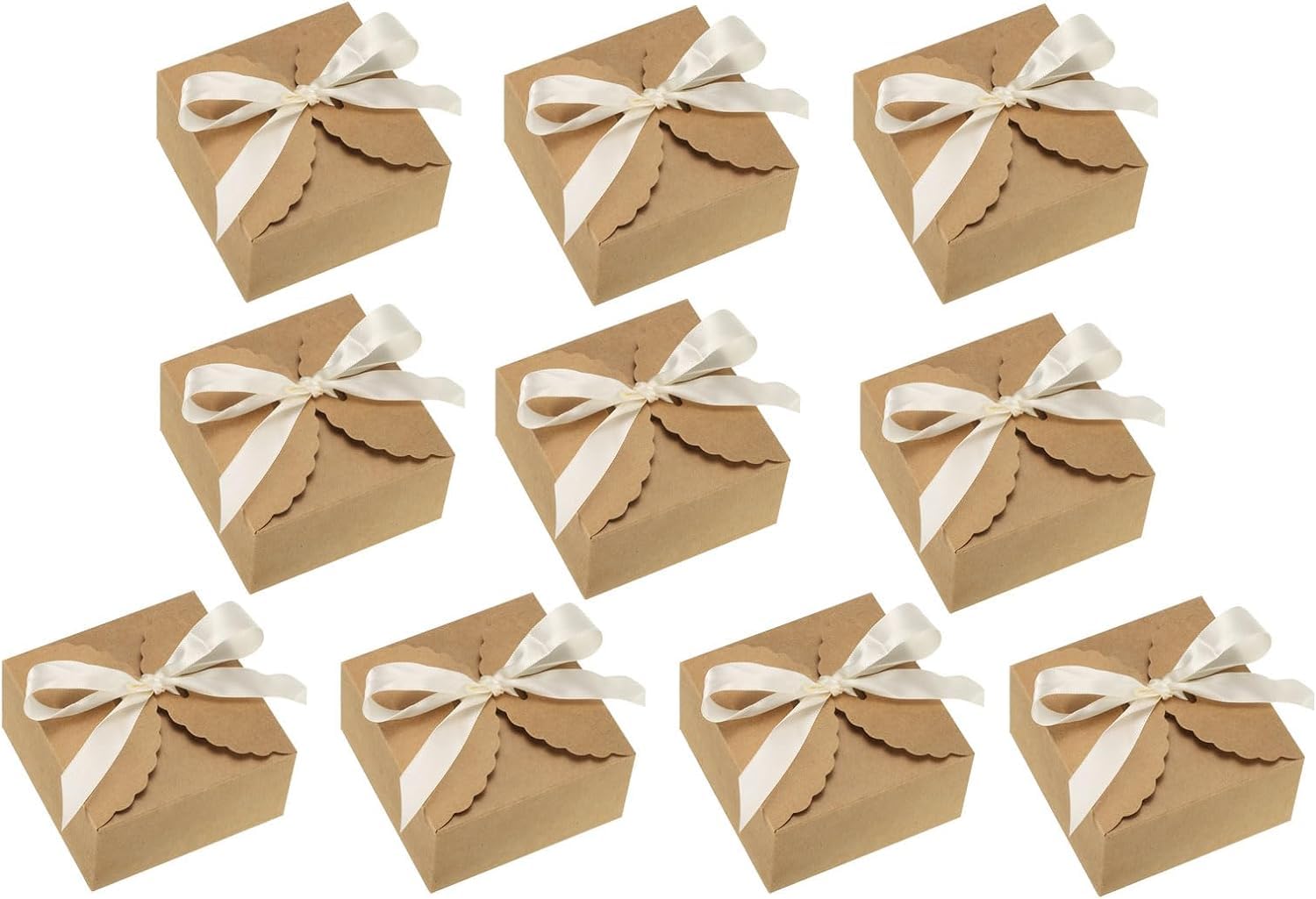 AUTOWRAP Gift Boxes, 40 Pcs Wedding Gift Boxes Paper Box With Ribbon 3 X 3 X 2 Inch For Gift Wrap Wedding Parties,Brown (B0CJYXR1JF) Amazon Price History, Amazon Price Tracker