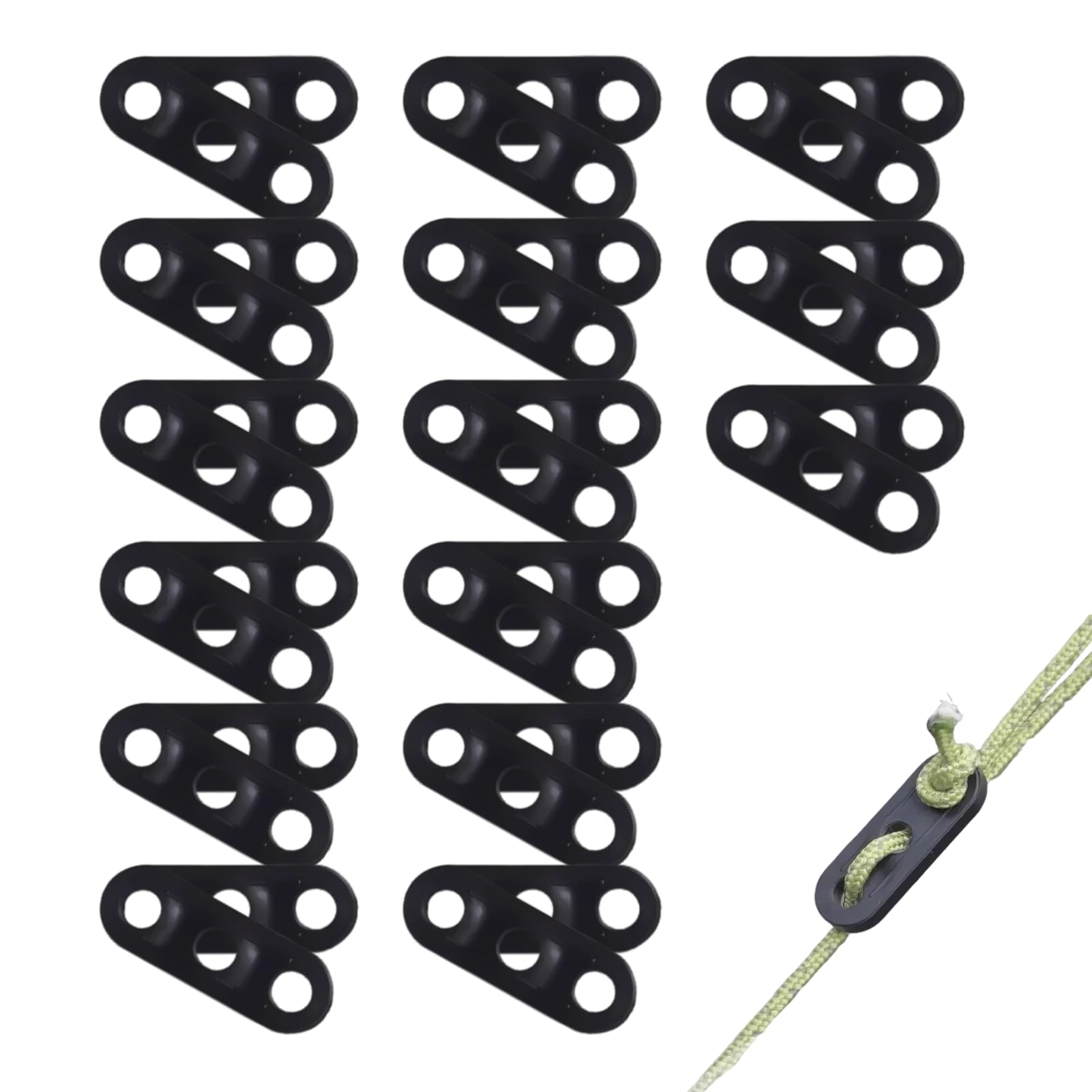 30 tendicinghi, fibbia a corda del vento, 3 fori, adattatore, tendicavo 30 tendicinghi, fibbia a corda del vento, 3 fori, adattatore, tendicavo