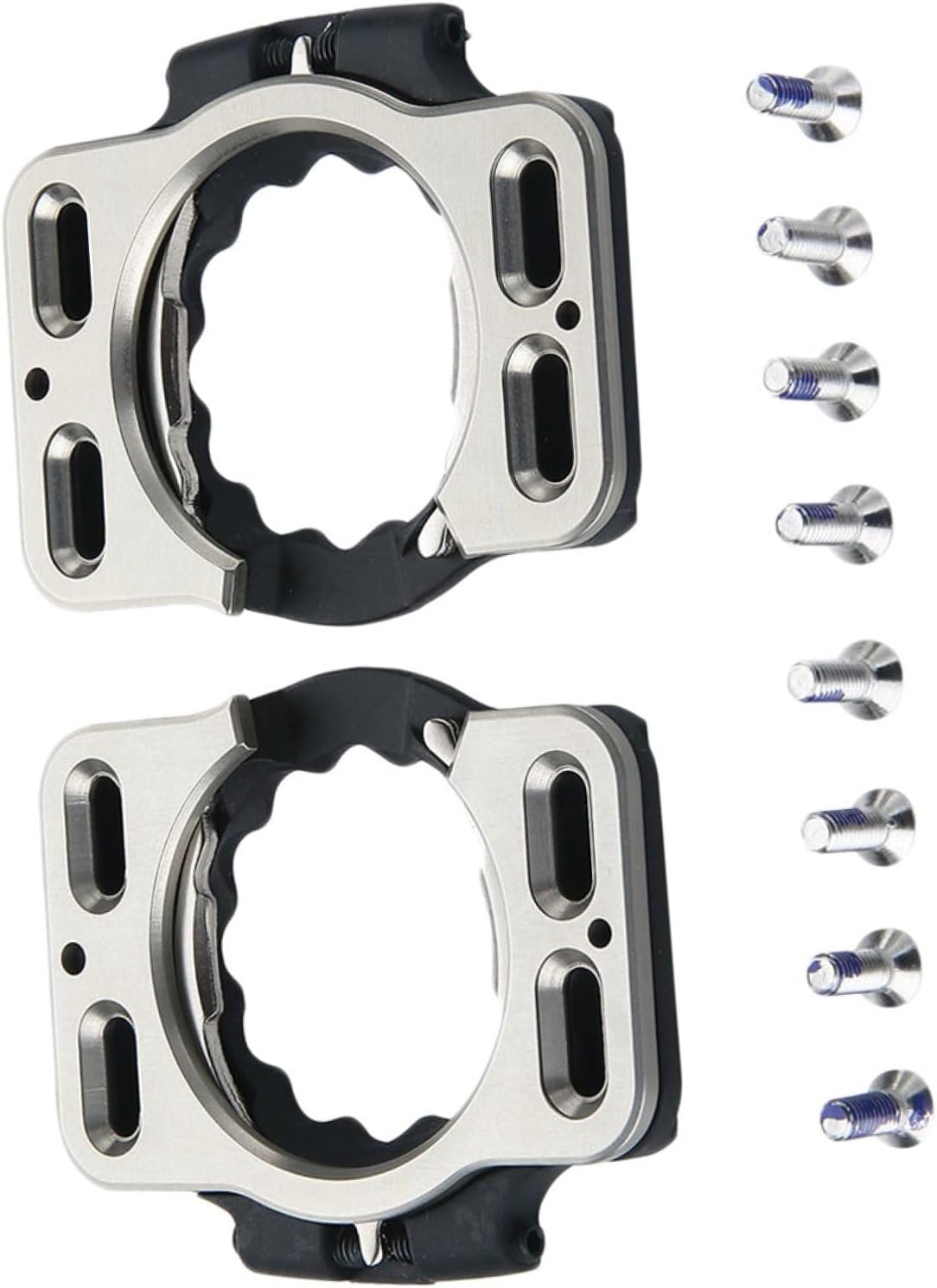Bike Pedal Cleat Kit Self-Locking Cycling Pedals for Road Mountain Bikes Easy Install Lock Step Lock