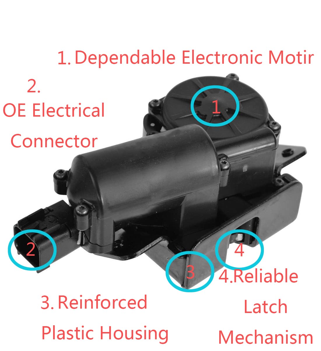 Rear Power Lift Gate Trunk Door Lock Actuator Motor for GM Chevy Suburban Tahoe Traverse, GMC Acadia Yukon, Cadillac Escalade Replacement #931-107