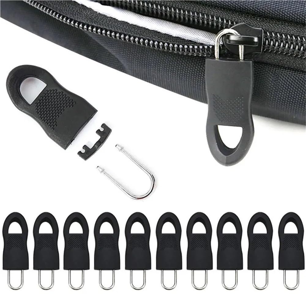 Tirador de cremallera de repuesto multifuncional, tirador de cremallera de repuesto, accesorio de tirador de cremallera universal, pequeño reparador de cremallera ajustable, tirador de cremallera comp