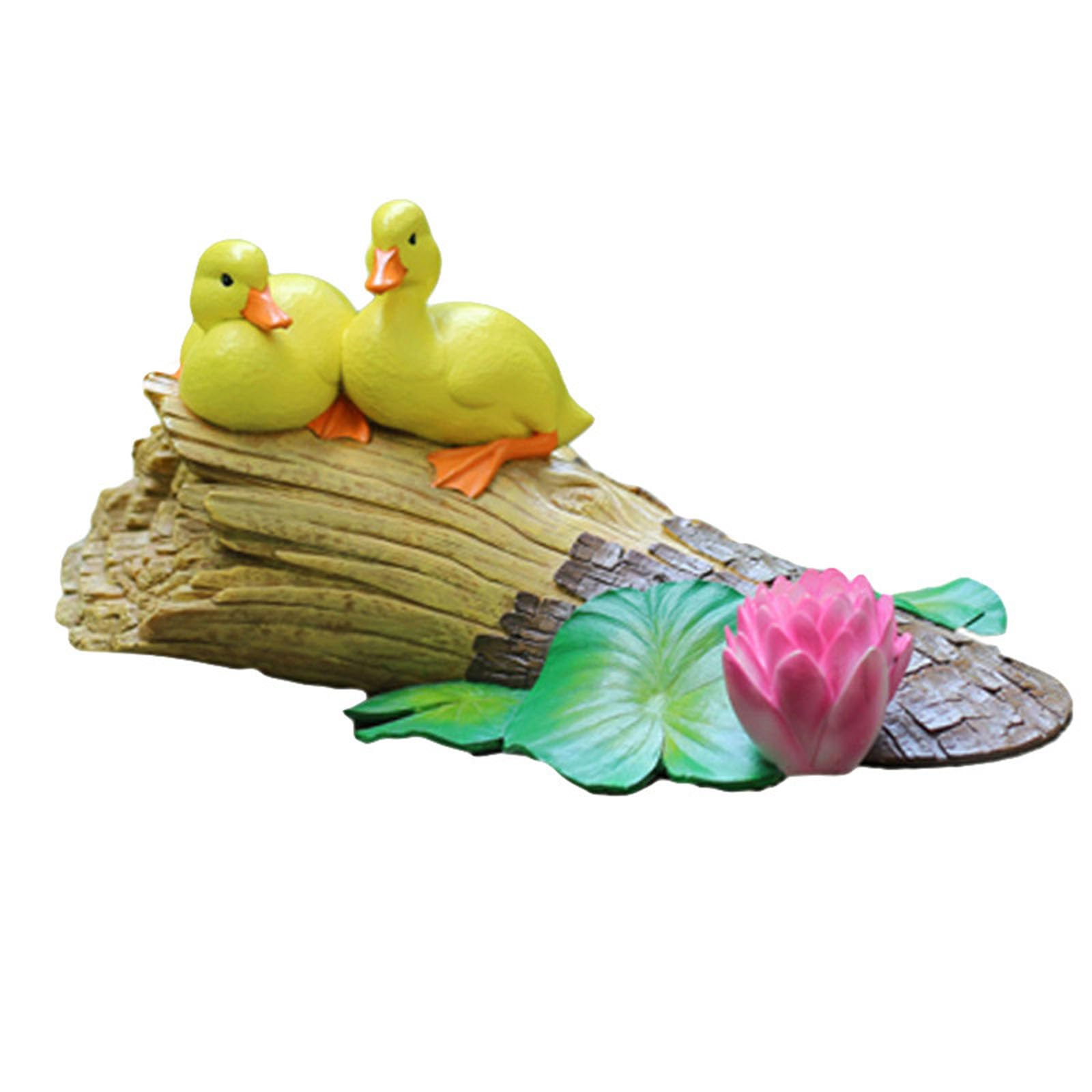 Yxcqhzm Brown Floating Duck Ornaments Resin Duck Statues Outdoor For Backyard Lawn Decoration