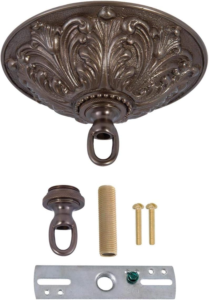 Uр Tо 40% оƒƒ B&P Lamp Antique Bronze Finish Cast Brass Screw Collar Canopy Kit