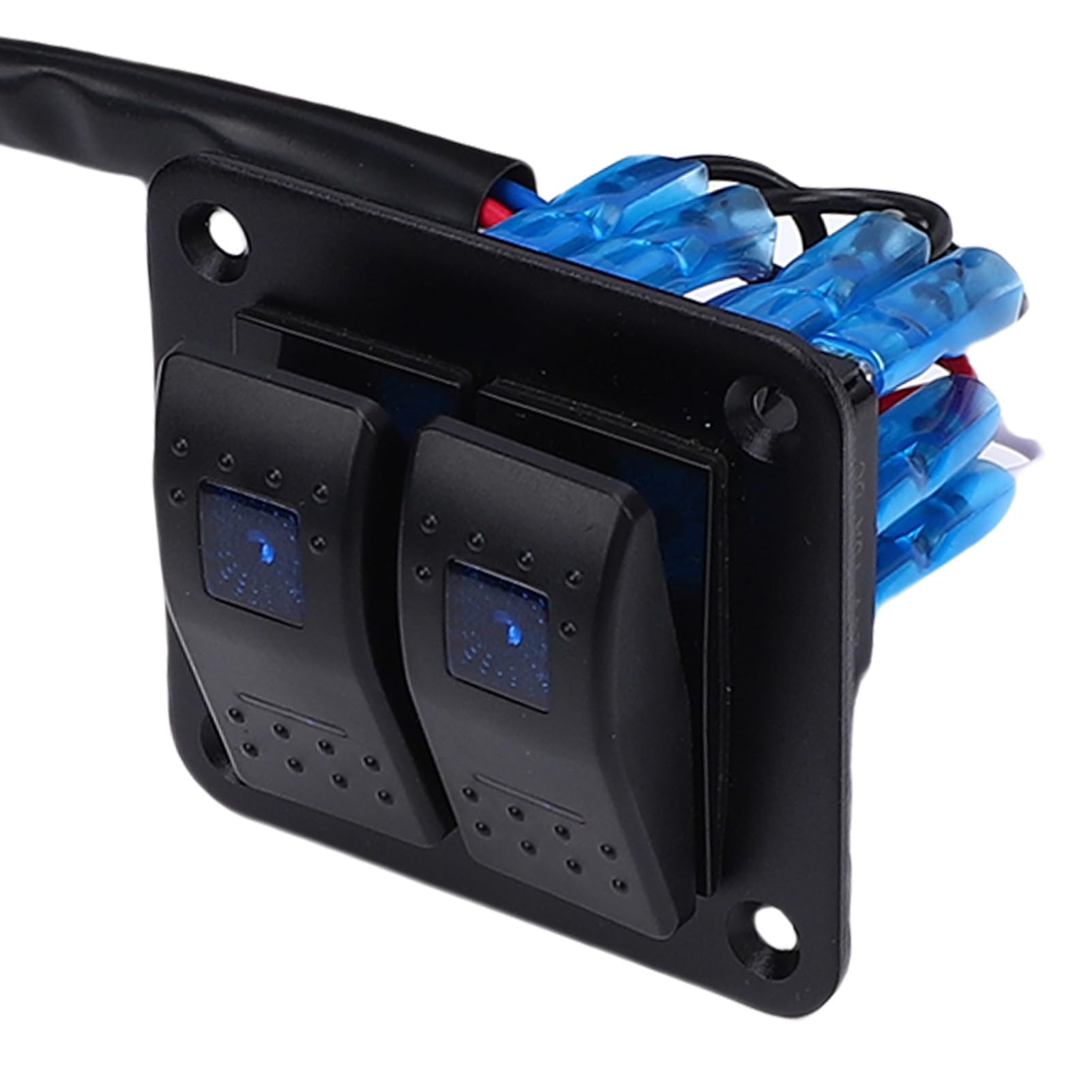 Tissting Kit Cableado Interruptor 2 Posiciones 16AWG Para Luces LED - Conjunto De Cableado De /9.84ft Con Fusible Y Relé Para Automóvil, Barco, Caravana