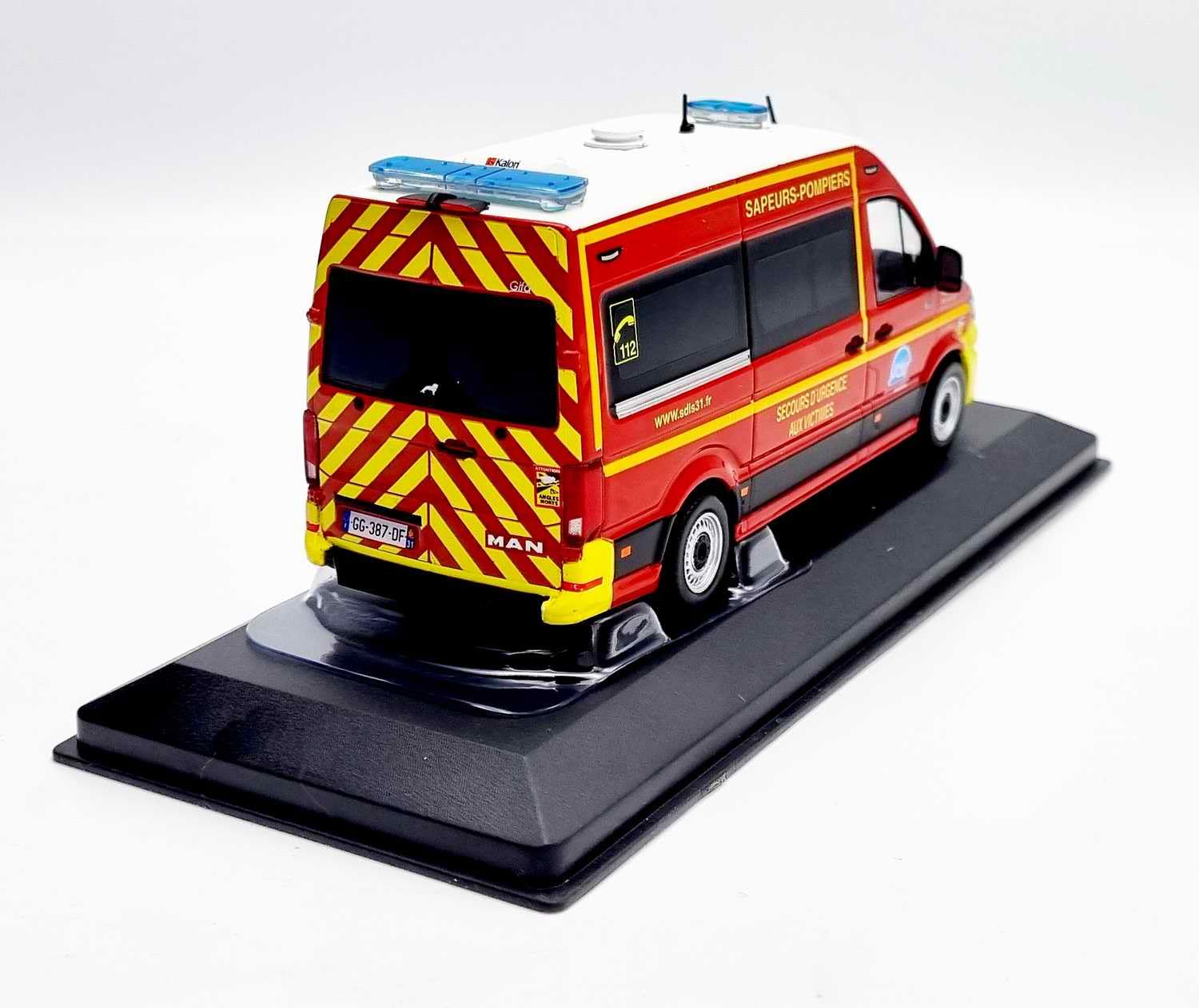 ODEON 147 MAN TGE L2H2 GIFA VSAV SDIS Pompiers 31 HAUTE GARONNE limité 1/43