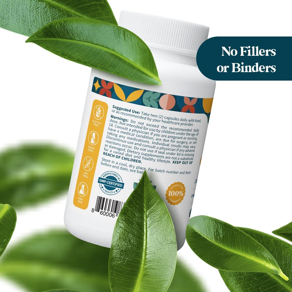 Pattern Wellness Turmeric Curcumin – 95% Curcuminoids with BioPerine® Black Pepper – Supports Joint, Cognitive & Immune Health – Non-GMO, Gluten Free – 60 Capsules