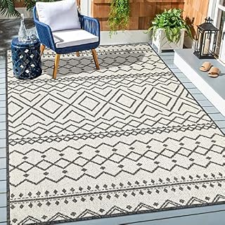 Enyhom Indoor Outdoor Carpet Rug High Traffic Area Rug Large Durable Flat Weave Floor Carpet Rug for Backyard, Beach, RV Camping, Picnic