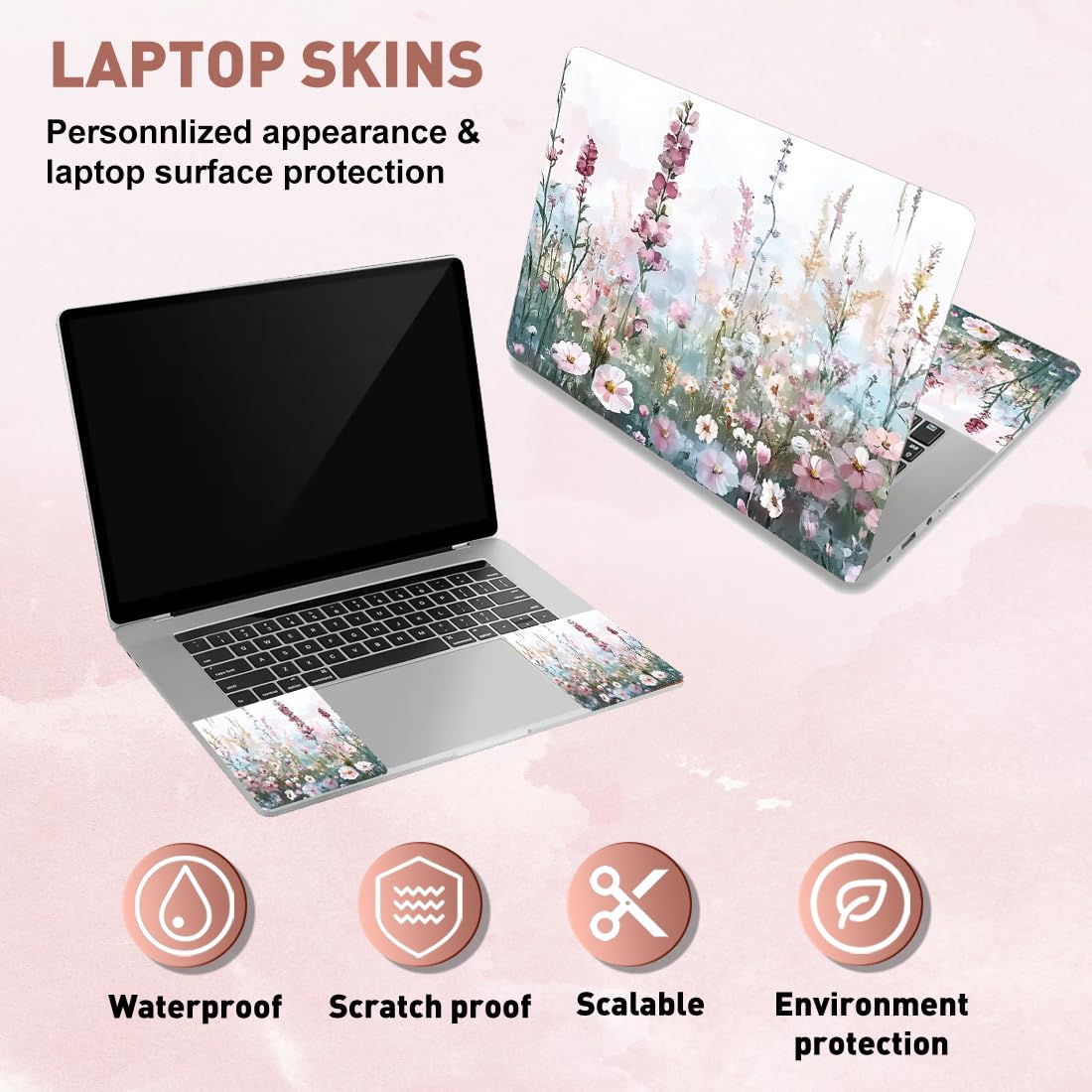3 Adesivi Per Laptop Mandala - Vinile Impermeabile, Rimovibile, Per Decorare E Proteggere, Multicolore - Foto 6
