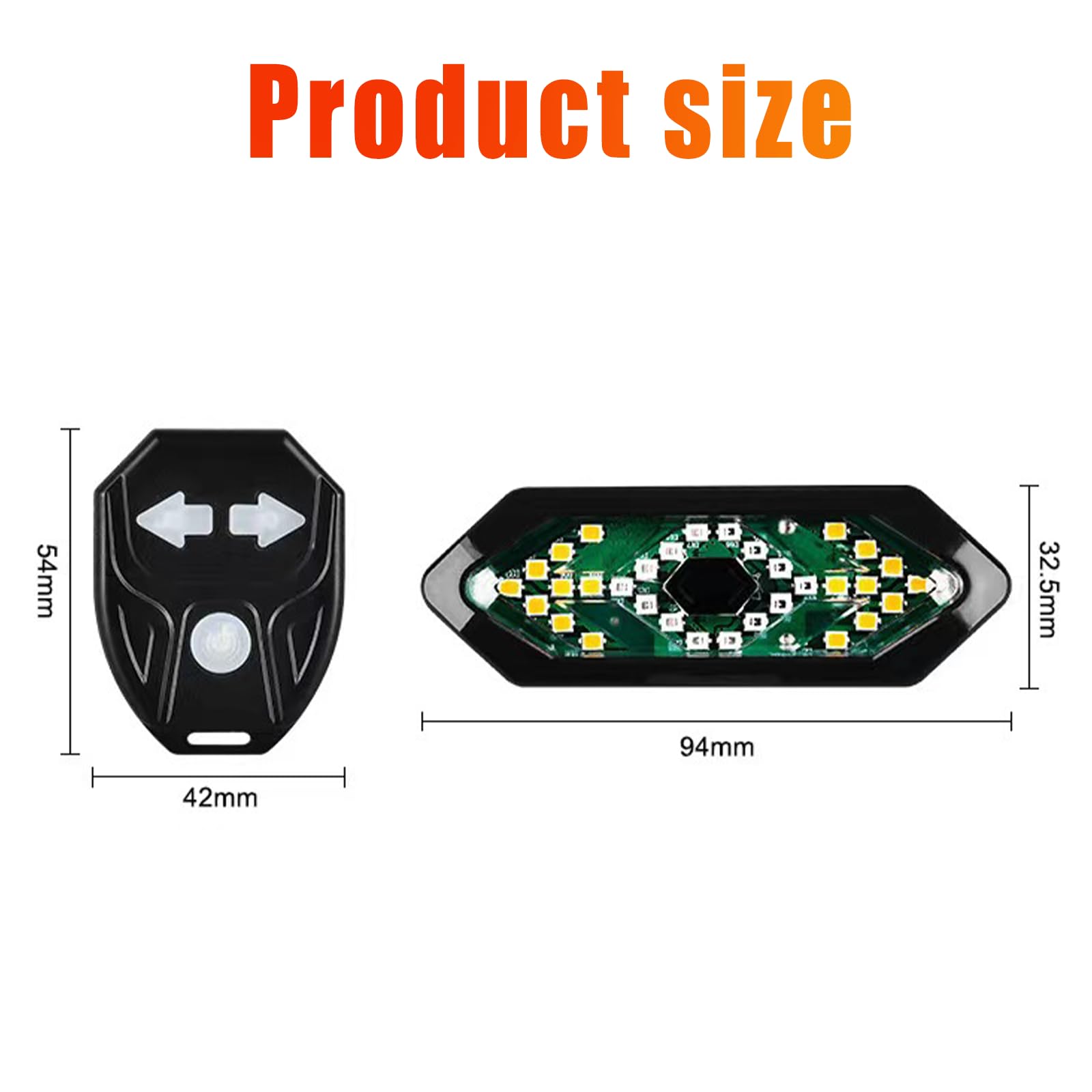 Indicatore di direzione per bicicletta con telecomando, ricaricabile USB, luce posteriore per bicicletta, con 120 dbHorn, IPX4, impermeabile, per bici da corsa, MTB, e-bike