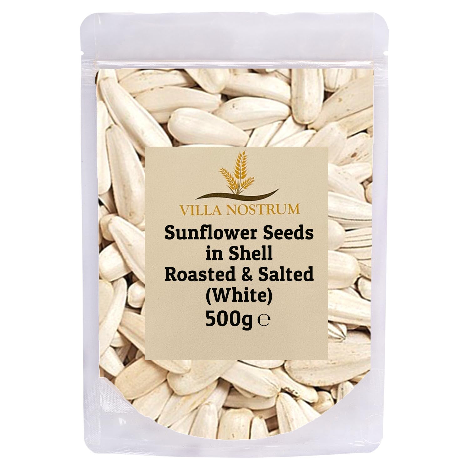 Roasted & Salted Sunflower Seeds in Shell 500g by Villa Nostrum