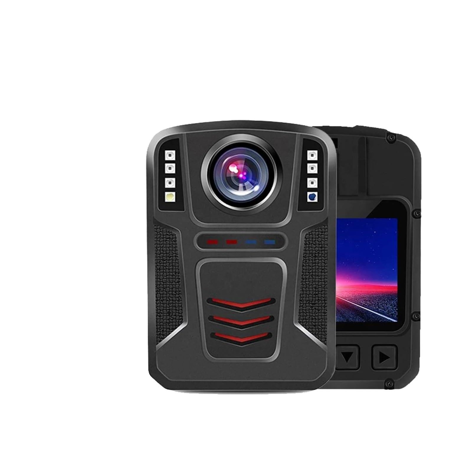 CVFRDD YSW-A9 External Storage Digital Mini Bodycam Outdoor Security System Police Equipment Wearable Video Body Worn Camera(128GB)