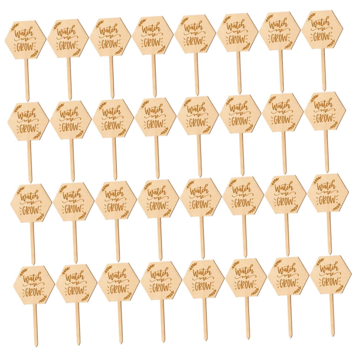 HEMOTON 4 Ensembles Étiquette En Bois Étiquettes De Plantes De Jardin Marqueurs De Plantes De Jardin Ornements D'étiquette De Pelouse Accessoire De Plante 40 Pièces * 4