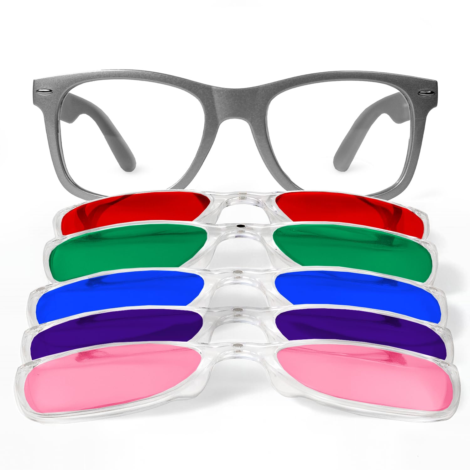 Amazon.com: GloFX Snaps: Gray Frame Color Therapy Glasses