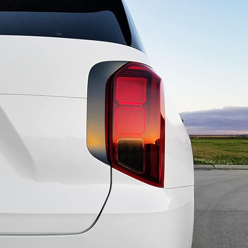 Miniatura 4 de SlickMod Revestimiento de vinilo opaco Chrome Delete para moldura de puerta trasera Hyundai Palisade 2020-2023 (negro brillante)